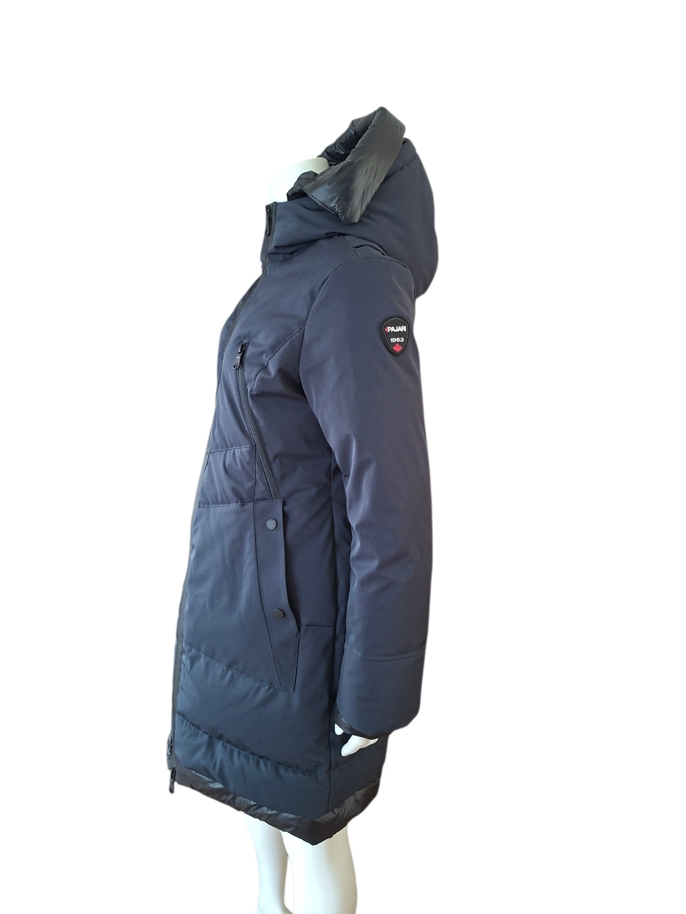 Pajar Canada Long Down Puffer Coat Brand New Never Worn Navy Large - Picture 4 of 16